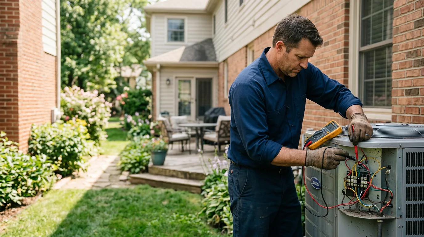 HVAC technician working near Salmon, ID